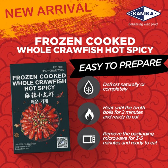 Frozen Spicy Crawfish 16-22pcs